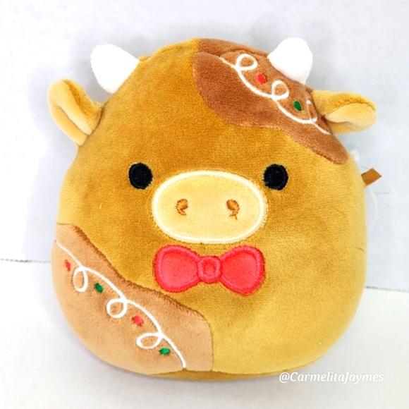 Squishmallows | Toys | Jericho Gingerbread Cow Christmas 224 Original ...